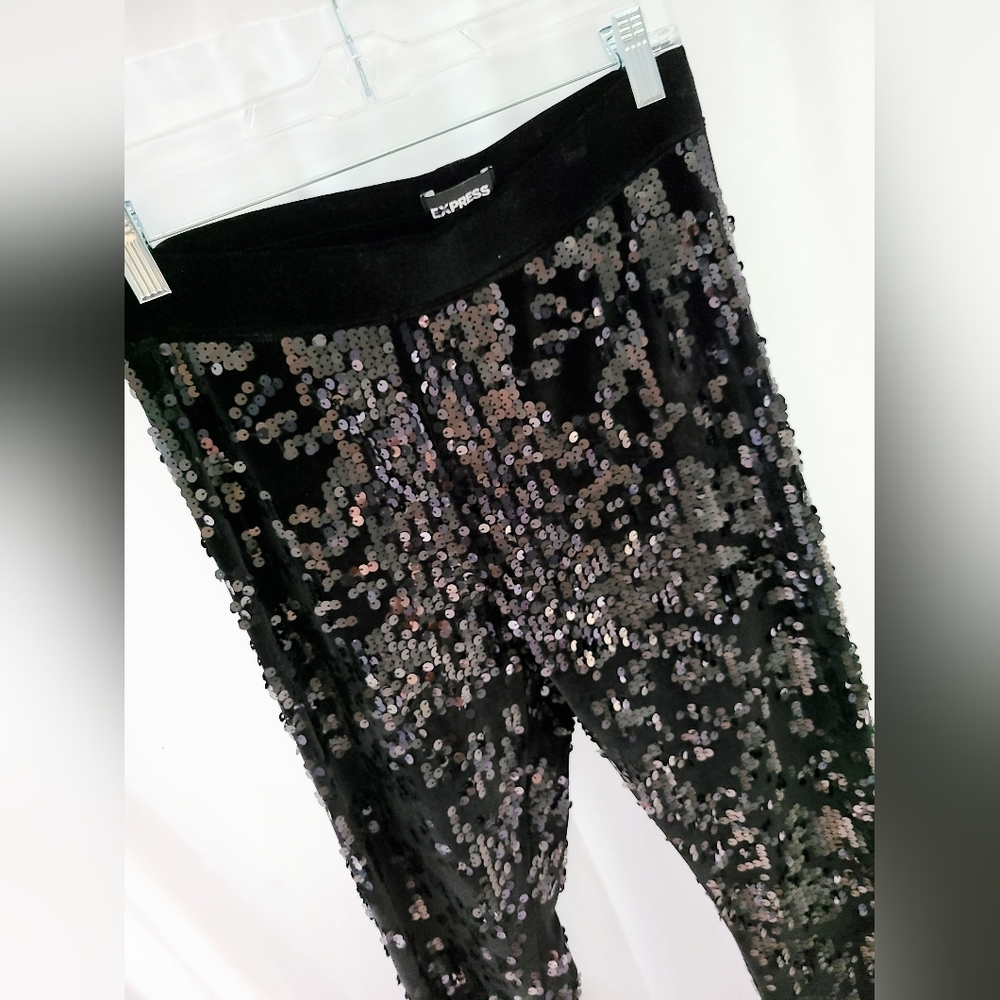 Express High Rise Sequin Leggings - Picture 2 of 6